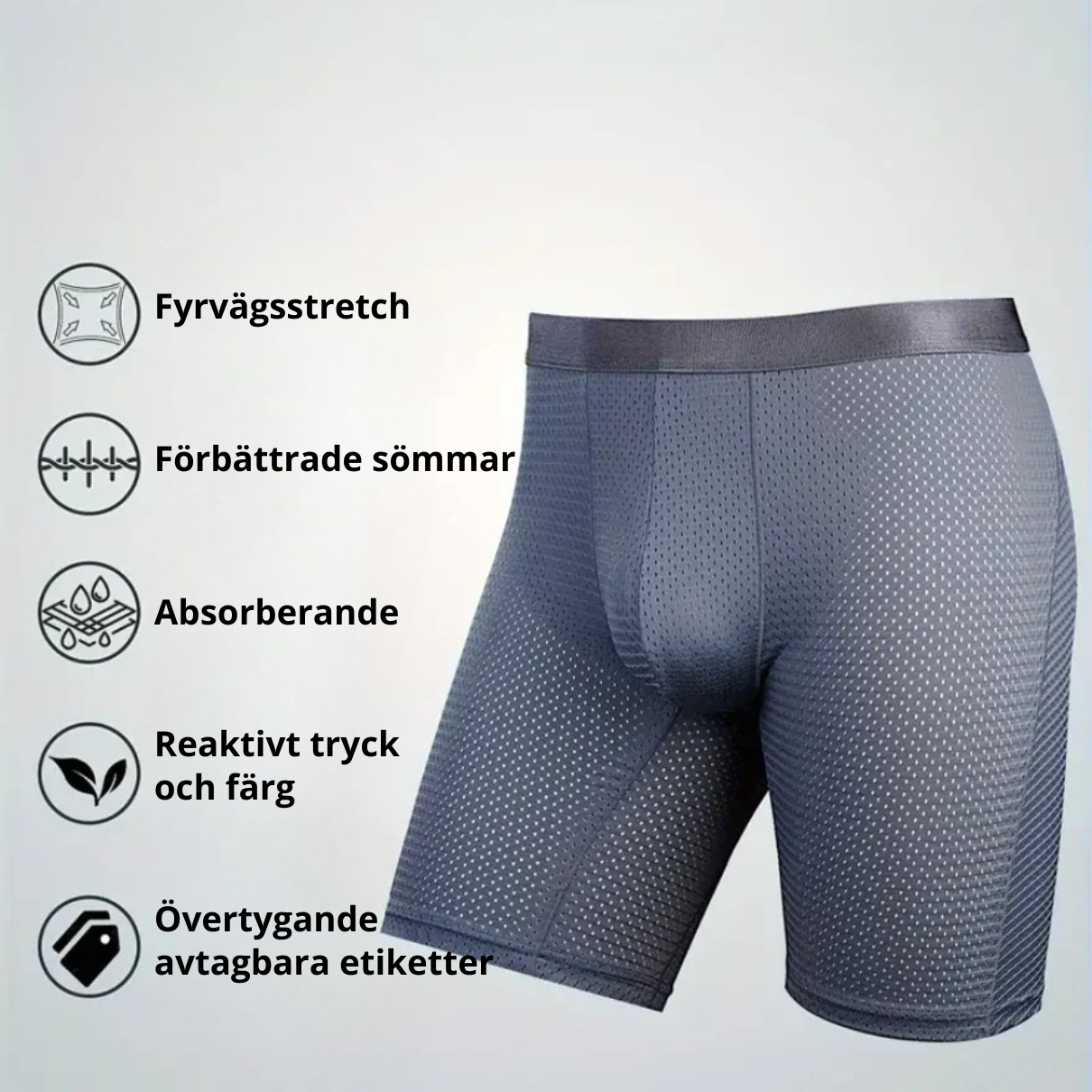 Långa EcoaWear Boxershorts (Köp 2 & få 2 GRATIS)